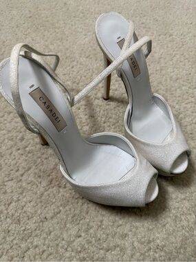 CASADEI Ophelia Ivory Platform Sandals 140 mm